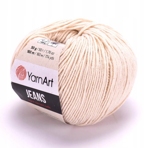 Priadza YarnArt Jeans 05 svetlo béžová 50g/160m