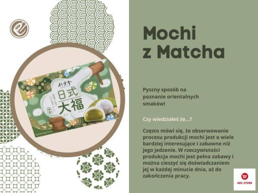 Mochi s náplňou Matcha zo zeleného čaju japonské ryžové koláčiky 210g