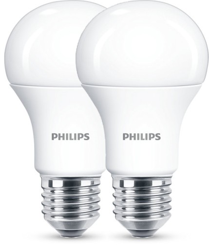 2x E27 A60 LED žiarovka 8W 2700K 806lm PHILIPS