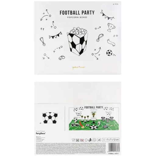 POPCORN BOXES narodeniny FUTBAL EURO CHAMPIONSHIPS fan zóna x6