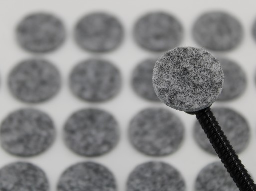 Plstené podložky na stoličky, priemer 2 cm, 36 ks GREY HARD
