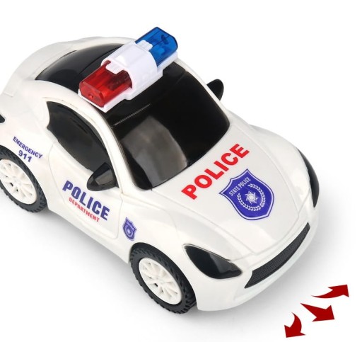 AUTOPOLICIA POLICAJNÉ AUTO 3D SVETLÁ ZVUK NA BATÉRIU