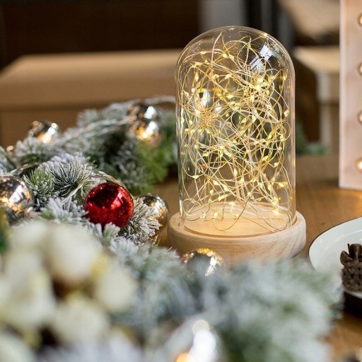 Dekoratívne LED lampy teplé svetlo 1,9m lampy na vianočný stromček LIGHTS