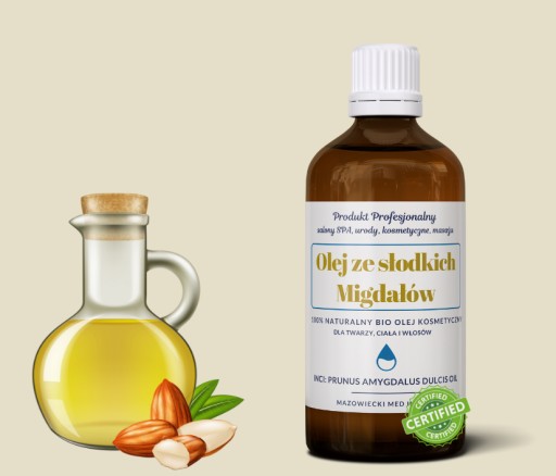 Kozmetický telový olej zo sladkých mandlí 100 ml