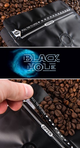 Zmes čerstvo pražených kávových zŕn Black Hole 50G pre kávovar na espresso