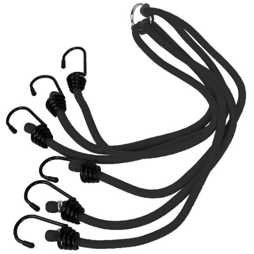 6-ramenné elastické lano na uchytenie 80 cm TUV