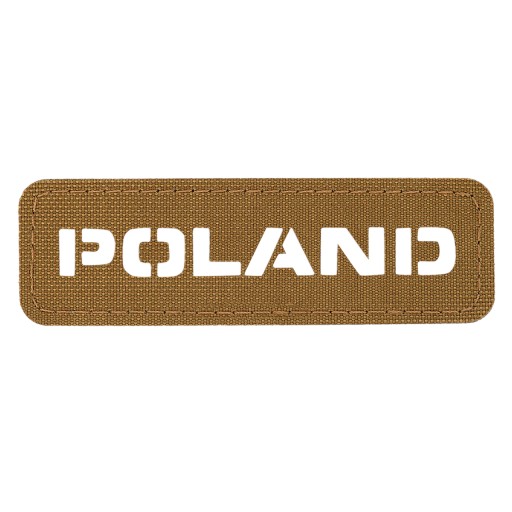 NÁŠIVA ZNAK POĽSKO LASEROVÝ REZANÝ VELCRO ODOLNÝ M-TAC 25x80 COYOTE