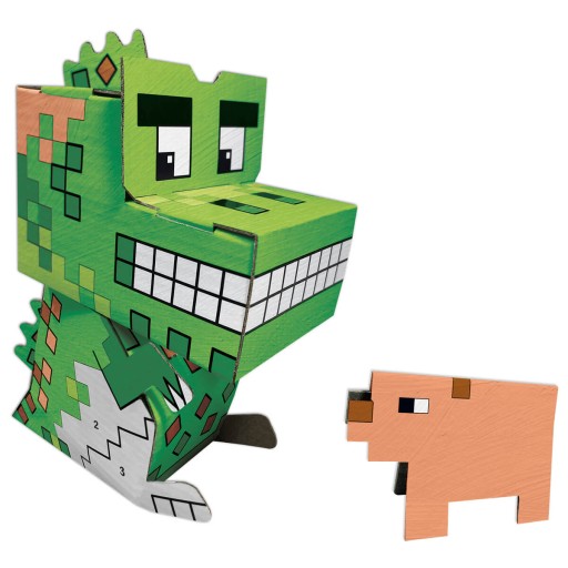 Sada maľovanie podľa čísel 3D figúrka 21 cm s farbami a štetcom SMOK
