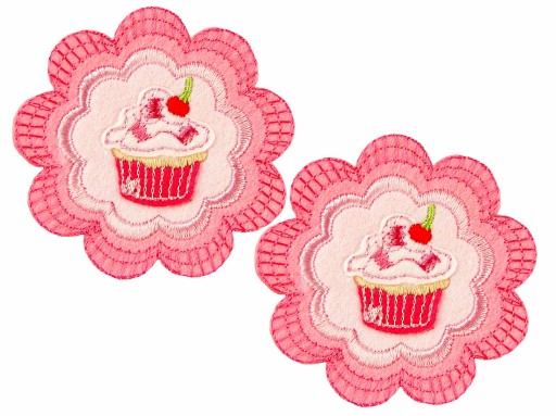 Nášivka nášivka na muffin, kvet AP948