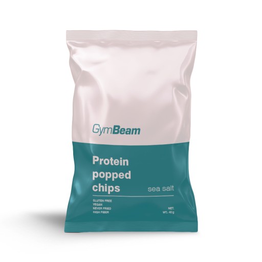 BEZLEPKOVÉ PROTEÍNOVÉ ČÍPSY S VYSOKÝM PROTEÍNOVOM GymBeam solené 40g