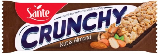 Tyčinka chrumkavá Sante orechovo-mandľová 40g x6