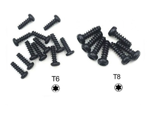 Torx skrutky IRIS T8 a T6 (spolu 19 kusov) pre ovládač Xbox One / Series