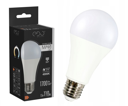 E27 A65 LED žiarovka 17W 4000K neutrál 1700lm EDO