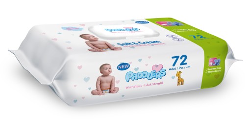 Vlhčené obrúsky pre deti Paddlers 72 ks SUPER ÚČINNÉ s vitamínom. E