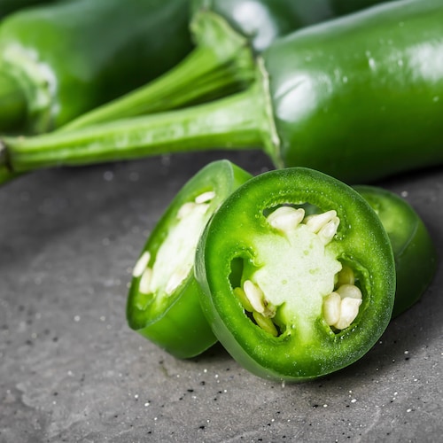 Jalapeňská paprika KIER Zelené plátky Nacho 360 g Netto 200 g