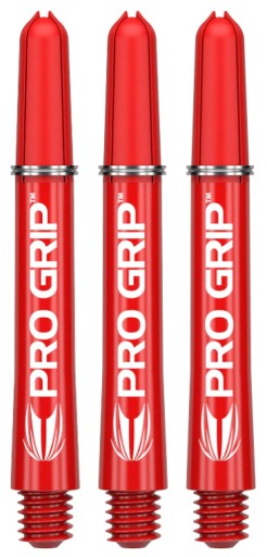 Target Darts Shaft Pro Grip Intermediate, 3 kusy, červená