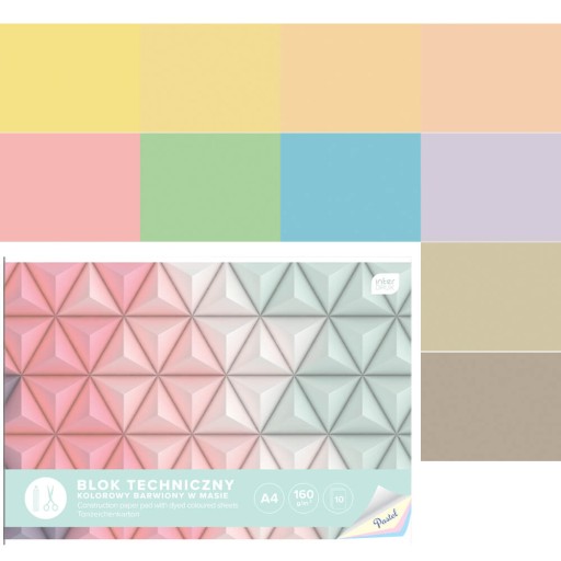INTERDRUK pastel technický blok 10 listov