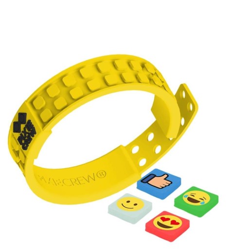 SILIKÓNOVÝ NÁRAMOK PIXIE POSÁDKOVÝ ŽLTÉ EMOJI /40 PXX-02-53