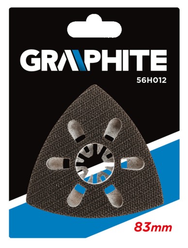 Brúsna podložka na suchý zips 83x83x83 mm GRAPHITE 56H012