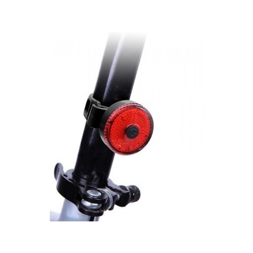 SILIKONOVÁ BICYKELOVÁ LAMPA NA BICYKEL 3x LED ČERVENÁ USB