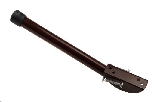SILNÁ PODPORNÁ NOHA PRE DVERE BRÁNY 50CM HRUBÉ FI 25MM HNEDÉ POĽSKO