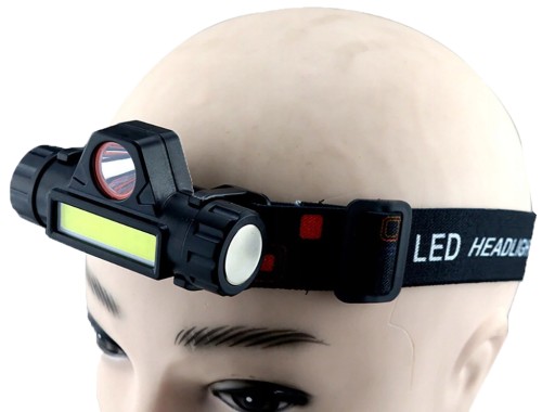 LED HLAVOVÁ LAMPA 4v1 MINI SVETLOMET S MAGNETOM