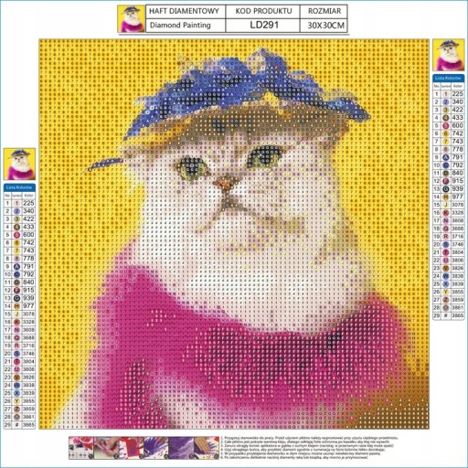 Diamantové vyšívanie CATS Diamond Painting Mosaic 5D diamantový rezací papier