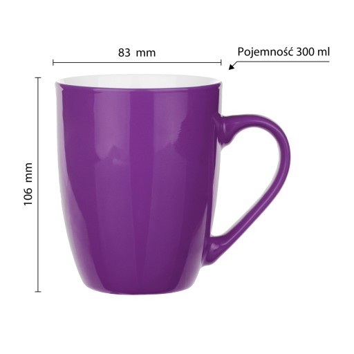 Bruno hrnček 300ml FIALOVÝ