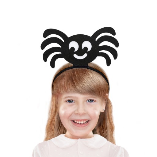 ČELENKA PAVÚK, HALLOWEENSKÝ KOSTÝM PAVÚK, ČIERNA