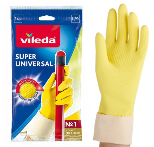 VILEDA UNIVERZÁLNE GUMENÉ RUKAVICE SUPER GRIP L