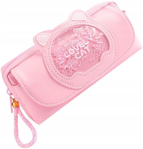Cat Pencil Case školská kľúčenka mačka kozmetička