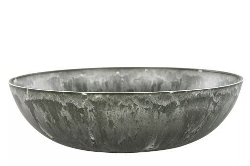 Dekoratívna MISKA RECYKLOVANÝ MATERIÁL, imitácia mramoru, priem. 37 cm