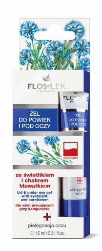 Floslek Pharma Gél so svetluškou a chrpa modrou
