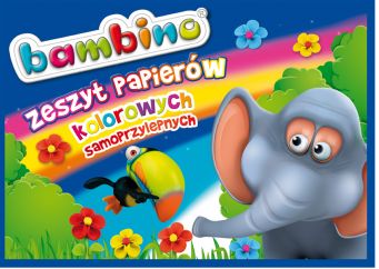 BAMBINO Zápisník z farebných samolepiacich papierov