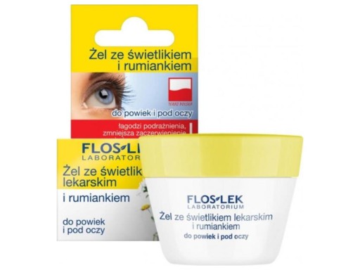 Floslek očný gél rozjasňujúci a harmančekový 10 g
