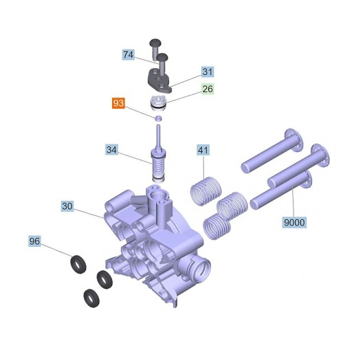Sada na opravu o-krúžkových ventilov Karcher K5, K6, K7