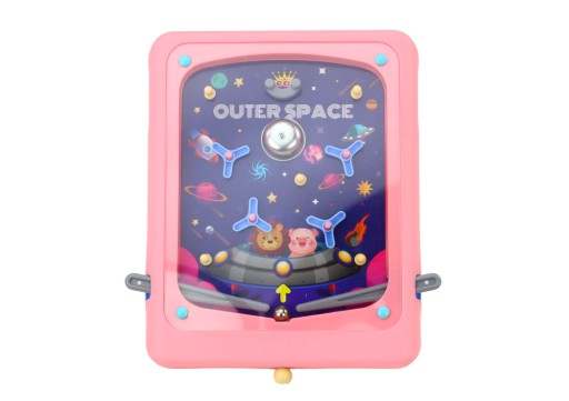 Vesmírna arkádová hra Flipper Board Pink