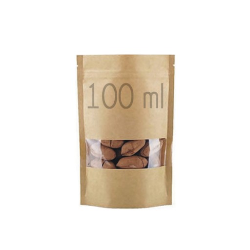 DOYPACK papierové vrecko s okienkom 100 ml 10 ks