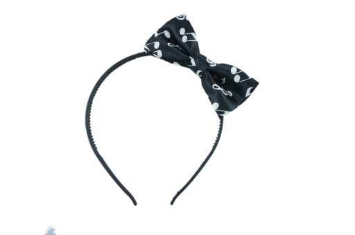 Čierna čelenka pre dievčatá a ženy, MUZIKÁL S nótami