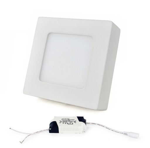 LED TABUĽOVÝ PANEL 6W POVRCHOVÁ MONTÁŽ 540LM EMC Štvorcový