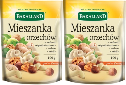 Bakalland Študent orechová zmes 100g x2