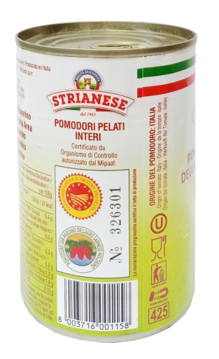 Talianske paradajky Strianese San Marzano Pelati 400g
