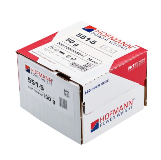 Hmotnosť lepeného vozíka Typ 551 - 50g