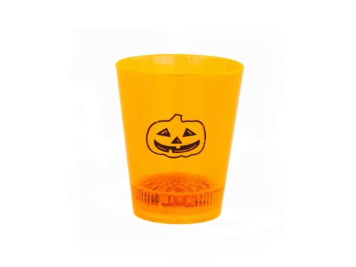 Halloweenske LED sklo