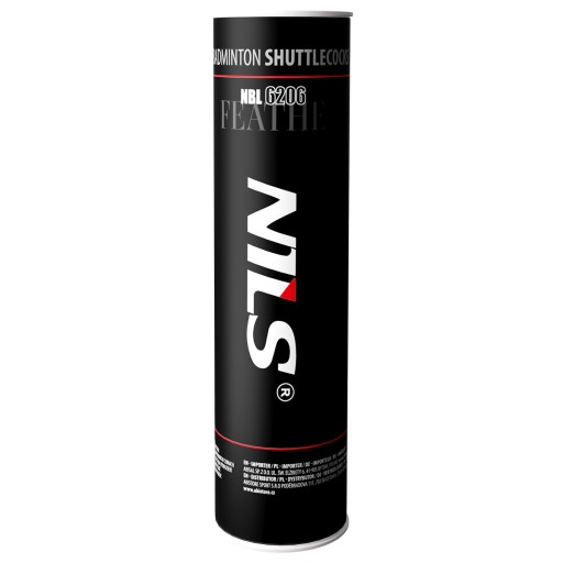 NILS Súprava 6x páperových bedmintonových raketoplánov