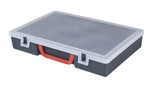 Plastový box 345x245x60mm, 11 priehradiek POĽSKO (35524)