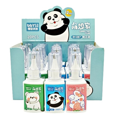 Tekutý školský korektor, 12 ml fľaštička, mix vzorov