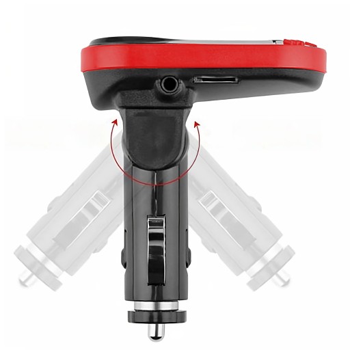 FM BLUETOOTH VYSIELAČ MP3 NABÍJAČKA 2XUSB SD LCD