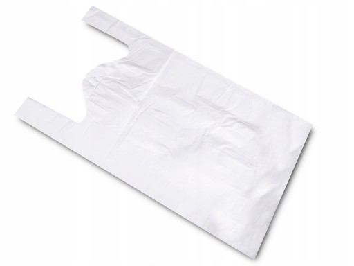 SILNÁ igelitová taška 25/5/45cm ODOLNÁ BIELA 130 ks