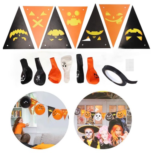 HALLOWEENSKÉ VENCICE S BALÓNMI ZAPAĽUJÚCE TEKVICOVÉ BALÓNY HALLOWEENSKÉ TEKVINY